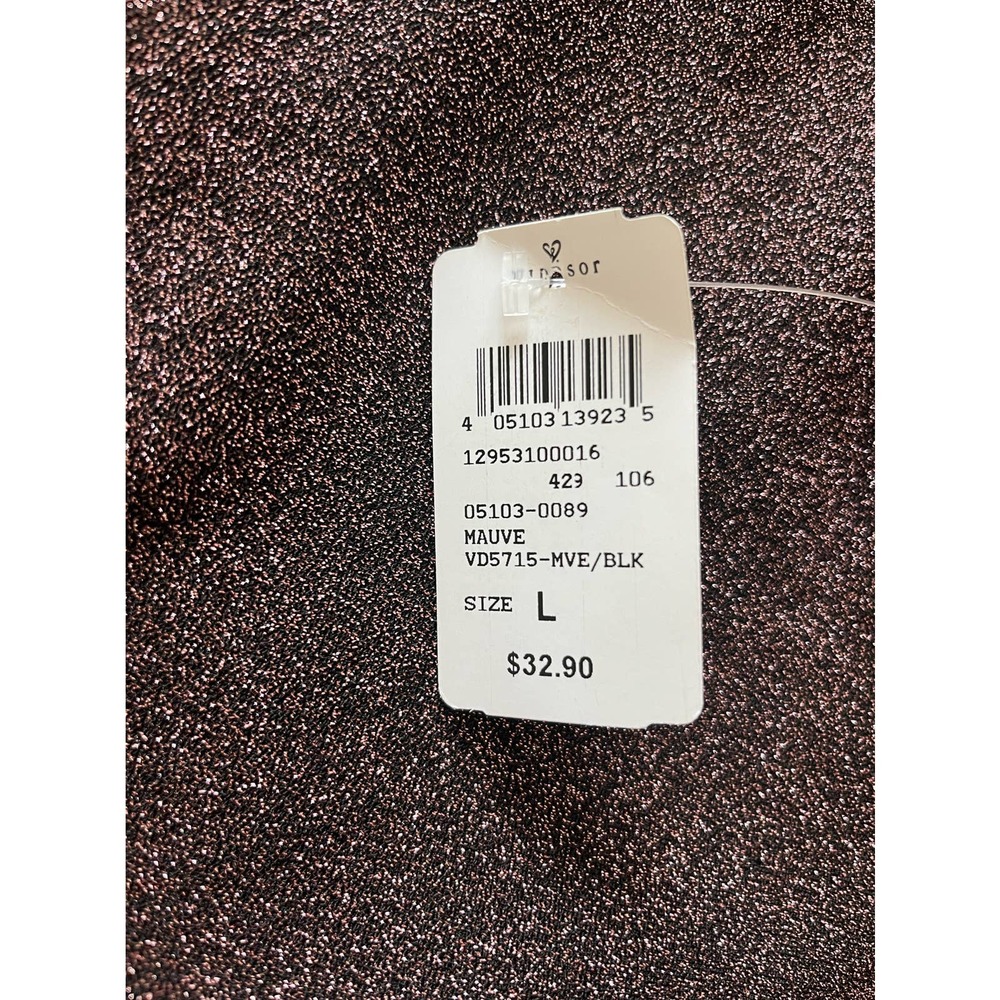 Windsor mauve glitter mini party dress size L - Picture 6 of 6